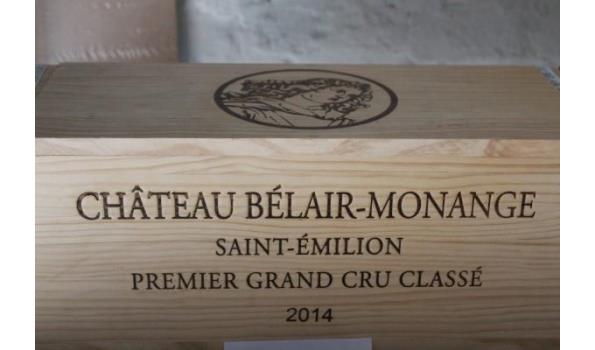 kist inh fles à 3l rode wijn, Chateau Bélair-Montagne, Saint-Emilion, Premier Grand Cru Classé, 2014